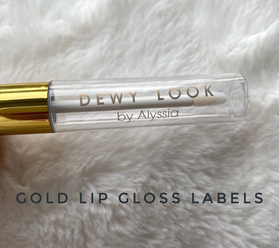 Custom Lip Gloss Labels Clear Lip Gloss Labels Cosmetic Etsy UK