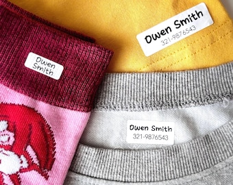 Personalized Clothing Labels Nursing Home Laundry Name Tag Iron on Clothing Labels Custom Care Home Name Labels for Seniors
