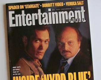 Entertainment Weekly Magazine Nypd Blue Jimmy Smits Dennis Franz Jon Stewart Veruca Salt James Spader David Caruso Entertainment Weekly Magazine Nypd Blue Jimmy Smits Dennis Franz Jon Stewart Veruca Salt James Spader David Caruso