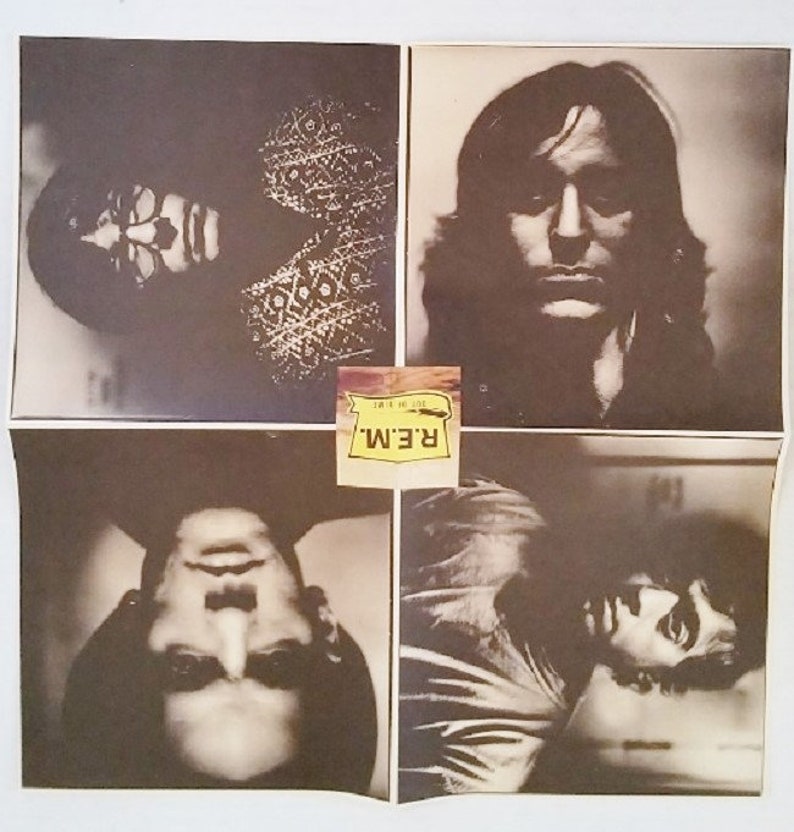 R.E.M Poster OUT OF TIME Vintage Promo 1991 Warner Bros Large 15 x 15 Promo Only Rare Collectable Michael Stipe Indie Rock Memorabilia