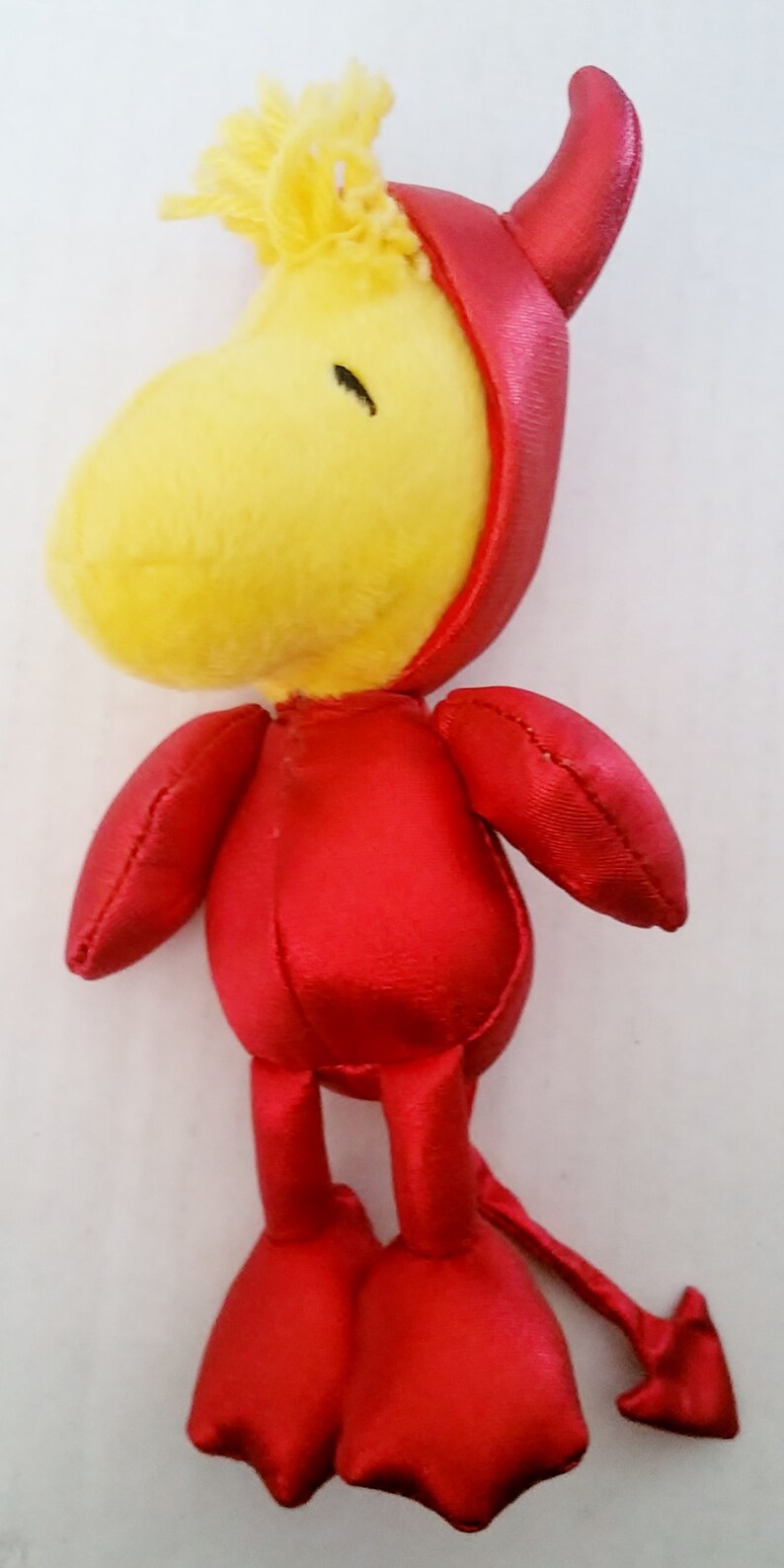 Peanuts 50th Anniversary Animated Halloween Woodstock Devil Plush Figure RARE