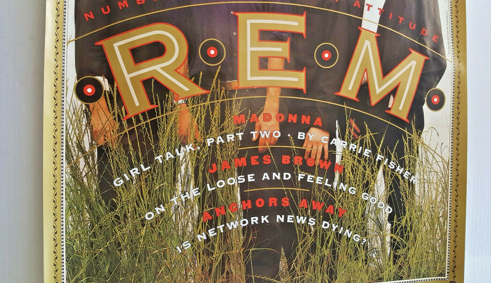 R.E.M. POSTER Rolling Stone Cover REM Vintage Promo 1991 Etsy