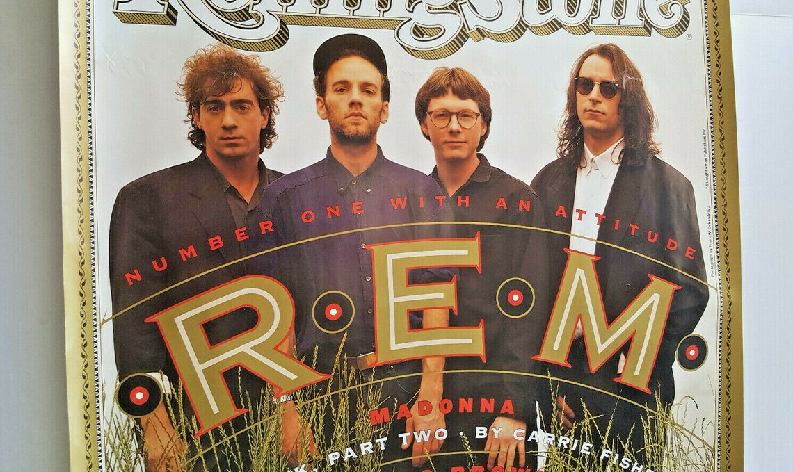 R.E.M. POSTER Rolling Stone Cover REM Vintage Promo 1991 Etsy