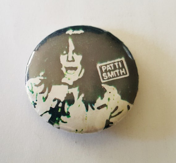 PATTI SMITH Pinback Rare Vintage 1978 Nyc Punk CBG