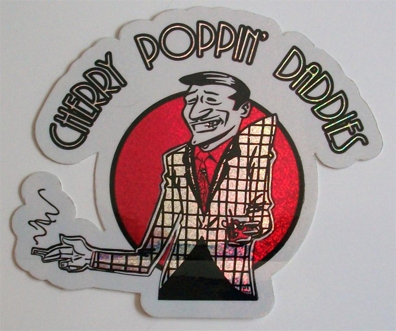 Cherry Poppin Pop Star Manga CHERRY POPPIN DADDIES Sticker 1997 Zoot Suit Riot Vintage | Etsy