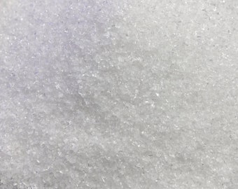 1 lb Bulk Raw Quartz Crystal Sand - Natural Crushed Stone Granules - Tiny Rough Healing Rock Powder - FINE grain size - 16 oz
