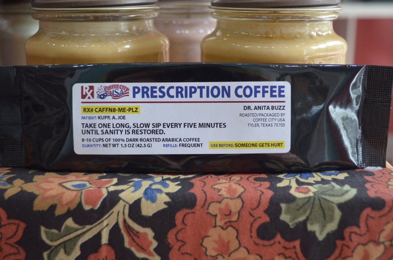 Prescription Coffee Packet Nurse Gift Doctor Gift Medical Worker Gift White Elephant Funny Coffee Lover image 2