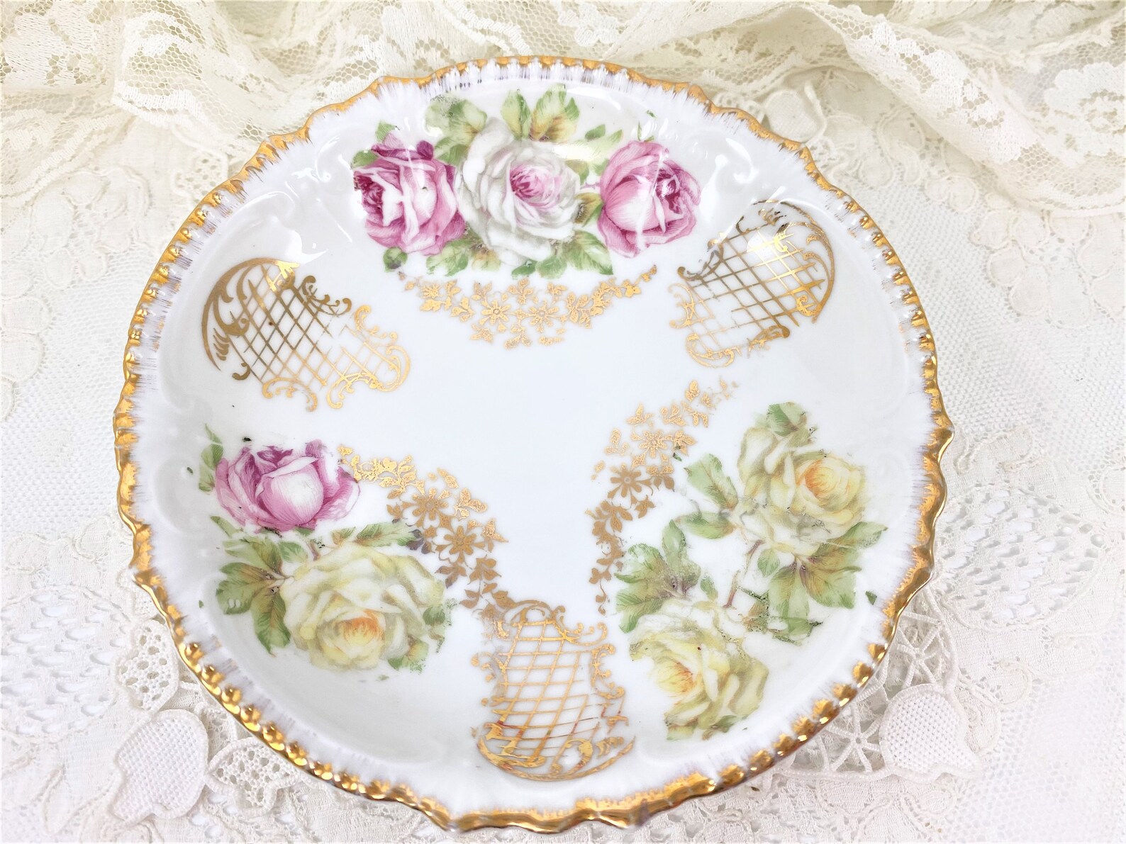 Antique Fruit Bowls Set of 4 Royal Bavarian PMB China Dessert Etsy