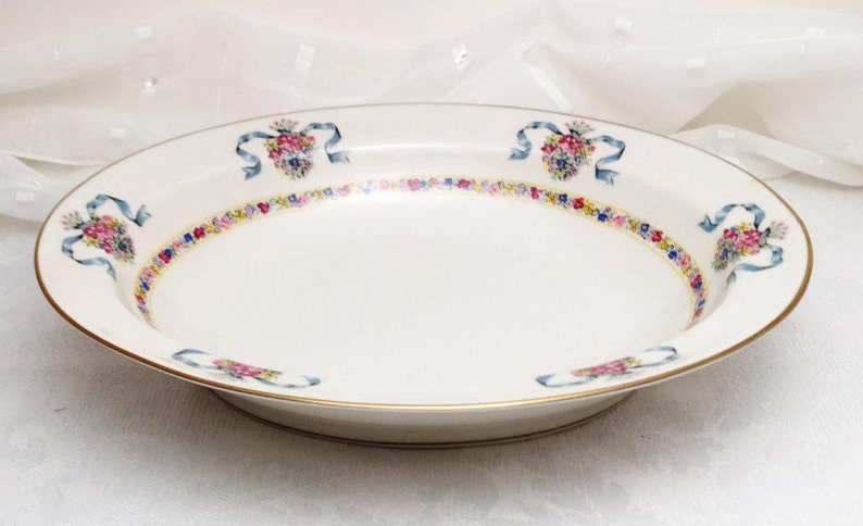 Haviland St 9 Oval Vegetable Bowl Regis Blue