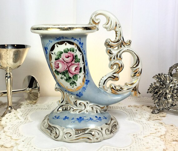 Victorian Cornucopia Vase Urn Charleton Awco Design Wedding Etsy