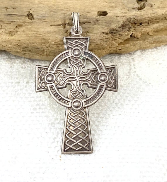 Celtic Cross Necklace 925 Sterling Silver | Dubli… - image 1