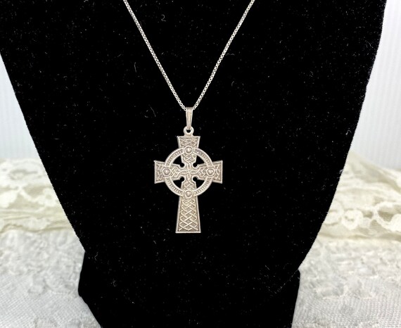 Celtic Cross Necklace 925 Sterling Silver | Dubli… - image 2