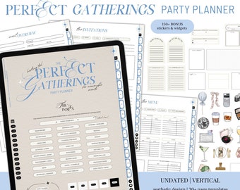 Digital Party Planner: Hyperlinked Event Planning Templates (Digital Download)