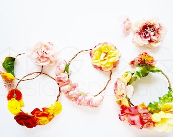 Download Free Styled Stock Photography / Product Styling / Web Design Background / Mock-Up / Marketing Blog Photo / High Res File / Flower Crown Spring PSD Template