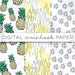 Pineapple Watercolor Digital Scrapbook Paper Printable Pattern ...