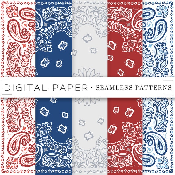 Bandana Imprimir Patrones Sin Costuras Digital Scrapbook Papel Etsy Bandana Imprimir Patrones Sin Costuras Digital Scrapbook Papel Etsy