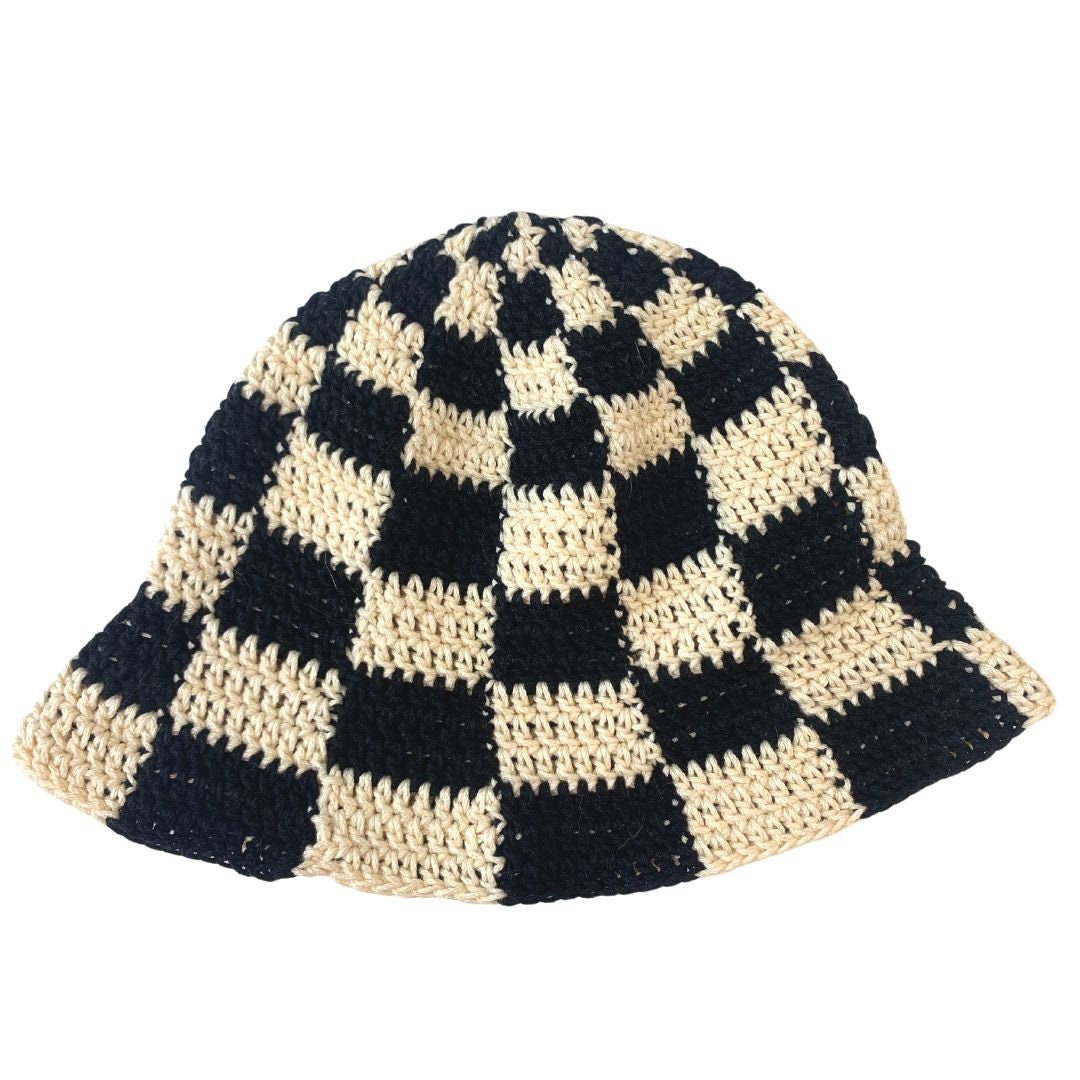 Checkered Bucket Hat - Etsy