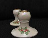 Vintage Porcelain Sterling China Candlesticks