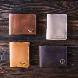 Personalized Gifts for Men Leather Walletmens Gift 