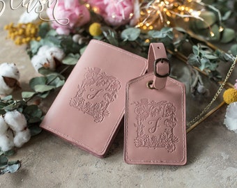Funda de cuero para pasaporte personalizada, Funda de cuero para pasaporte, Billetera para pasaporte, Funda para pasaporte con iniciales, Funda para pasaporte personalizada