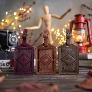Leren bagagelabels, cadeaus voor bruidsjonkers, bagagelabel, gepersonaliseerde bagagelabels, bagagelabel, 3-5 gepersonaliseerde framelabels in eerste instantie
