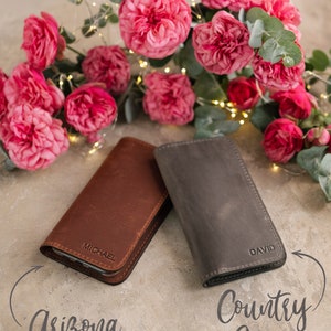 iPhone 14 pro case leather, iPhone 14 pro max case wallet, leather iPhone 14 case, personalized iPhone 14 Plus case image 7