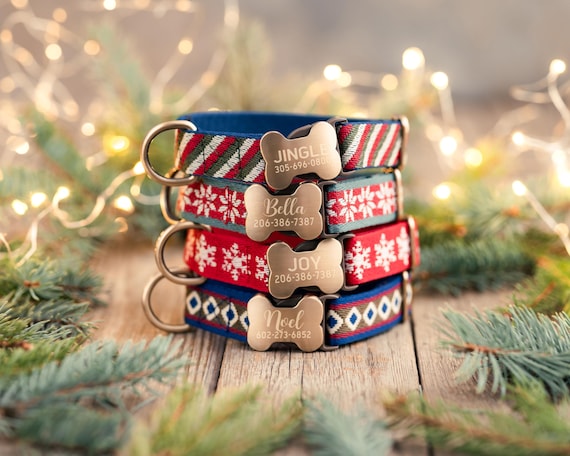 Special Christmas Dog Collar Gift Set, dog clothes, dog christmas Gift, personalizedchristmas pet gift, dog accessories