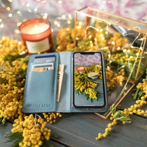 iPhone XS max case Personalized iPhone XS max case Leather iPhone XS max case wallet, iPhone Xs max leather case image 2