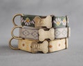Webbing dog collar personalized, dog collar boy, dog collar girl, dog collar engraved, tribal dog collar, pattern dog collar, 1" width product logo