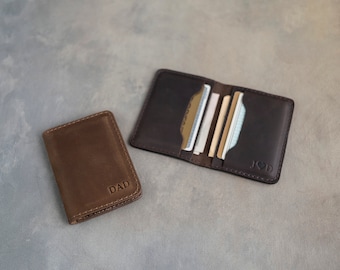 Personalized leather wallet, wallet for men, cardholder, mens wallet, minimalist wallet, card wallet, dad gift, fathers day gift, gift 4 dad