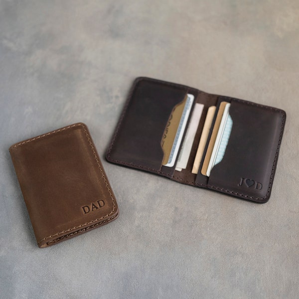 Personalized leather wallet, wallet for men, cardholder, mens wallet, minimalist wallet, card wallet, dad gift, fathers day gift, gift 4 dad