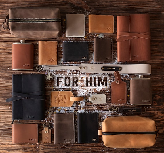 Personalized Leather Dopp Kit