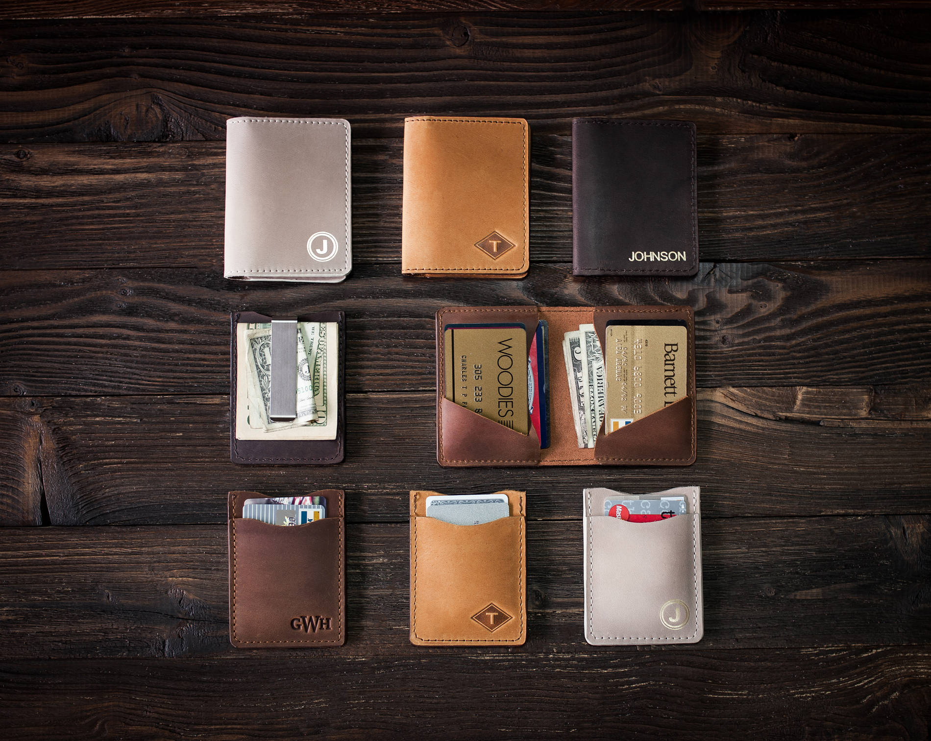 Money clip portefeuille en cuir, Portefeuille en cuir Slim, Portefeuille Slim, clip d'argent en cuir, portefeuille slim, portefeuille minimaliste, por