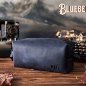 Leder Dopp Kit, personalisiertes Groomsmen Geschenk, Leder Dopp Kit, Herren Leder Kulturbeutel, Herren Dopp Kit, Herren Kulturbeutel Bild 5