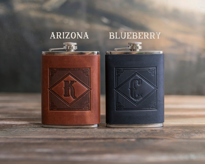 Hip flask, groomsmen gifts personalized, groomsmen gift flask, groomsman gift leather hip flask gift for him, initial hip flask for men7 image 10