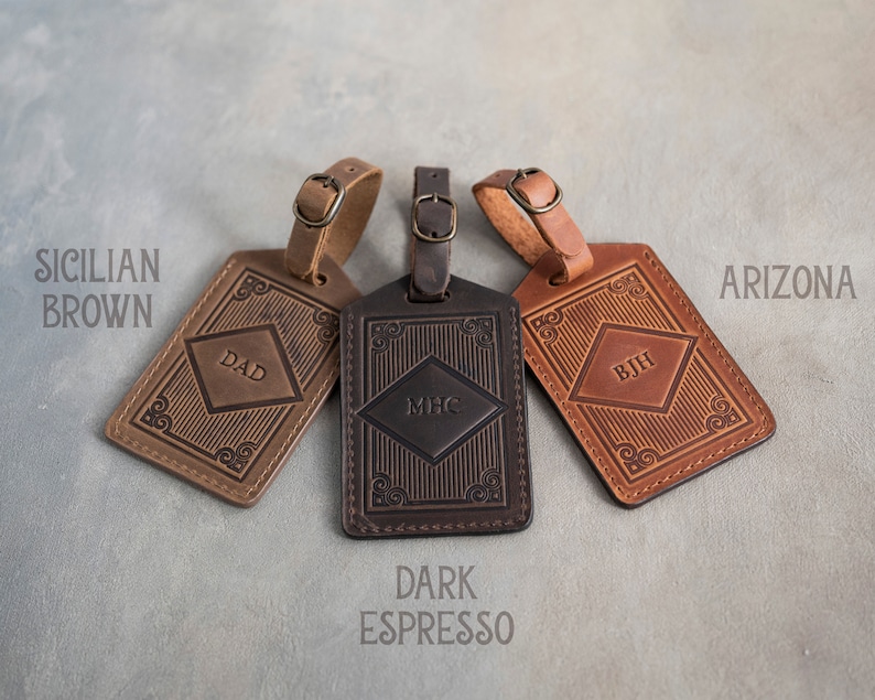 Leather Luggage Tags Groomsmen Gifts Luggage Tag Luggage Etsy