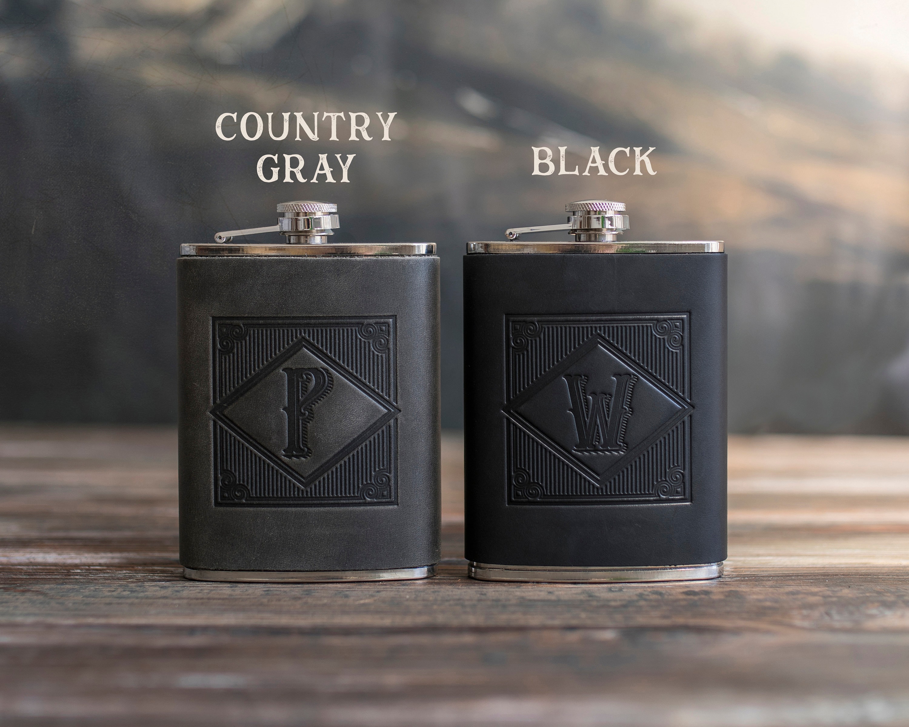 Personalized Initial Hip Flask for Men Groomsmen Gifts Flask Etsy