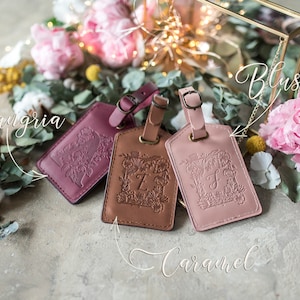 Personalized Leather Luggage Tags for Your Next Trip - Saddle / Machine Sewn