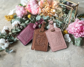 Etiquetas de equipaje de cuero personalizadas, etiquetas de equipaje de cuero etiquetas de equipaje personalizadas, regalo de dama de honor, etiqueta de equipaje inicial, etiqueta de equipaje personalizada