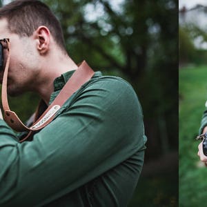 Leather camera strap, Personalized, custom personalized gift for men, travel gift, gift for women, slr dslr camera strap, canon, nikon image 6