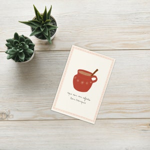 Cafecito Blank Greeting Card