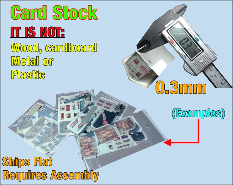 Z Scale Building Precut Cardstock PAPER Kit Church pre Cut Etsy Canada