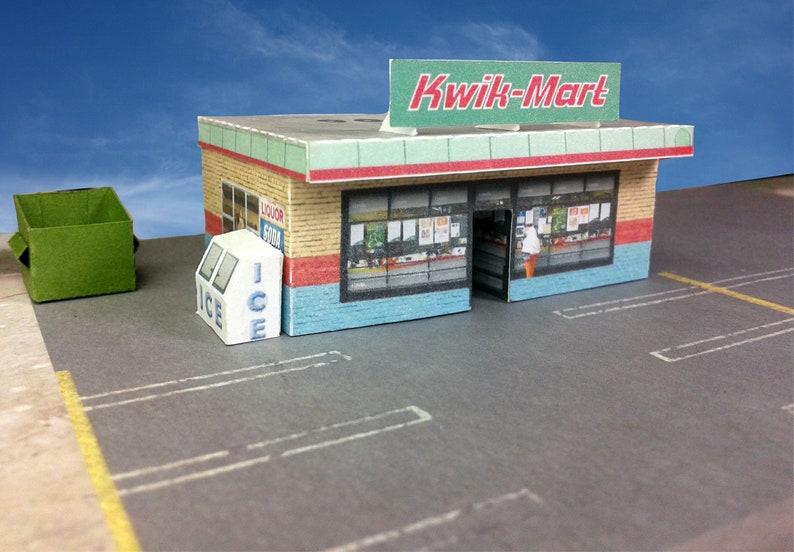 Pre Cut Paper Cardstock Building N Scale or Z Scale kwik Etsy