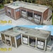 N Scale Workshop Sheds Kit - (2) Pre-Cut Cardstock Building Kits For