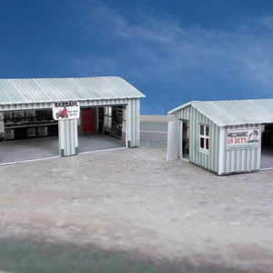 Maquette en papier, construction de bâtiments à l'échelle N ou Z, atelier pour modélisme ferroviaire ou diorama