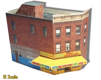 N Scale , Z Scale ,  or T Gauge , Cardstock Pre-Cut Pre-Scored Papercraft  Model Building Kit for Model Trains or Diorama