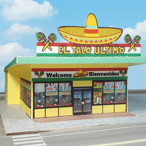 Precut Paper Model Building Freight Depot Cardstock Kit Etsy