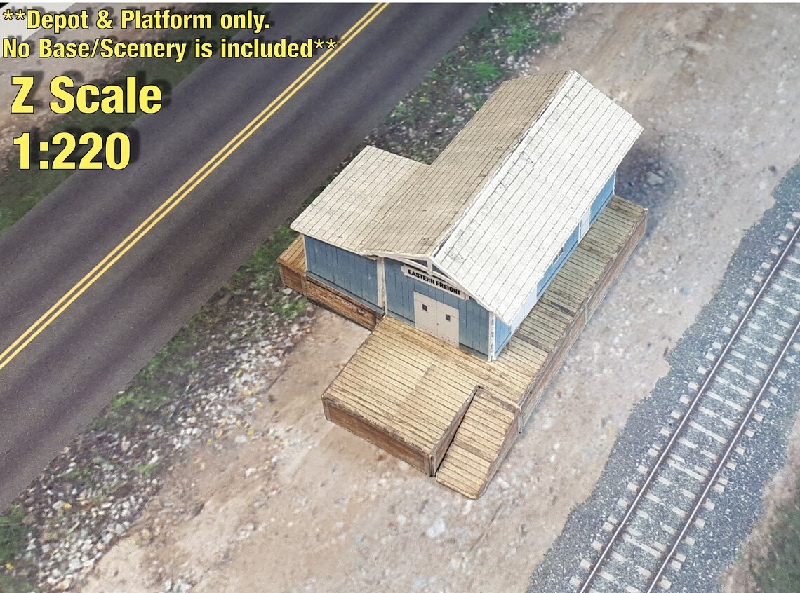 Pre-cut Paper Model Building Freight Depot Cardstock Kit - Etsy