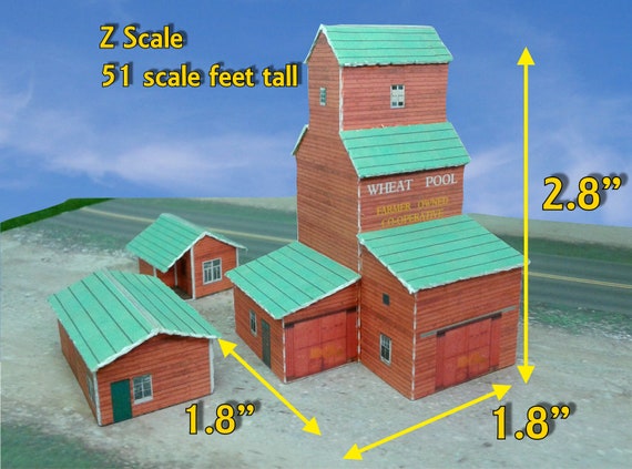 thumbnail image 2 of N Scale Building Kit: (2) Workshop Sheds - Pre-Cut Cardstock Model Railroad 2 of 5