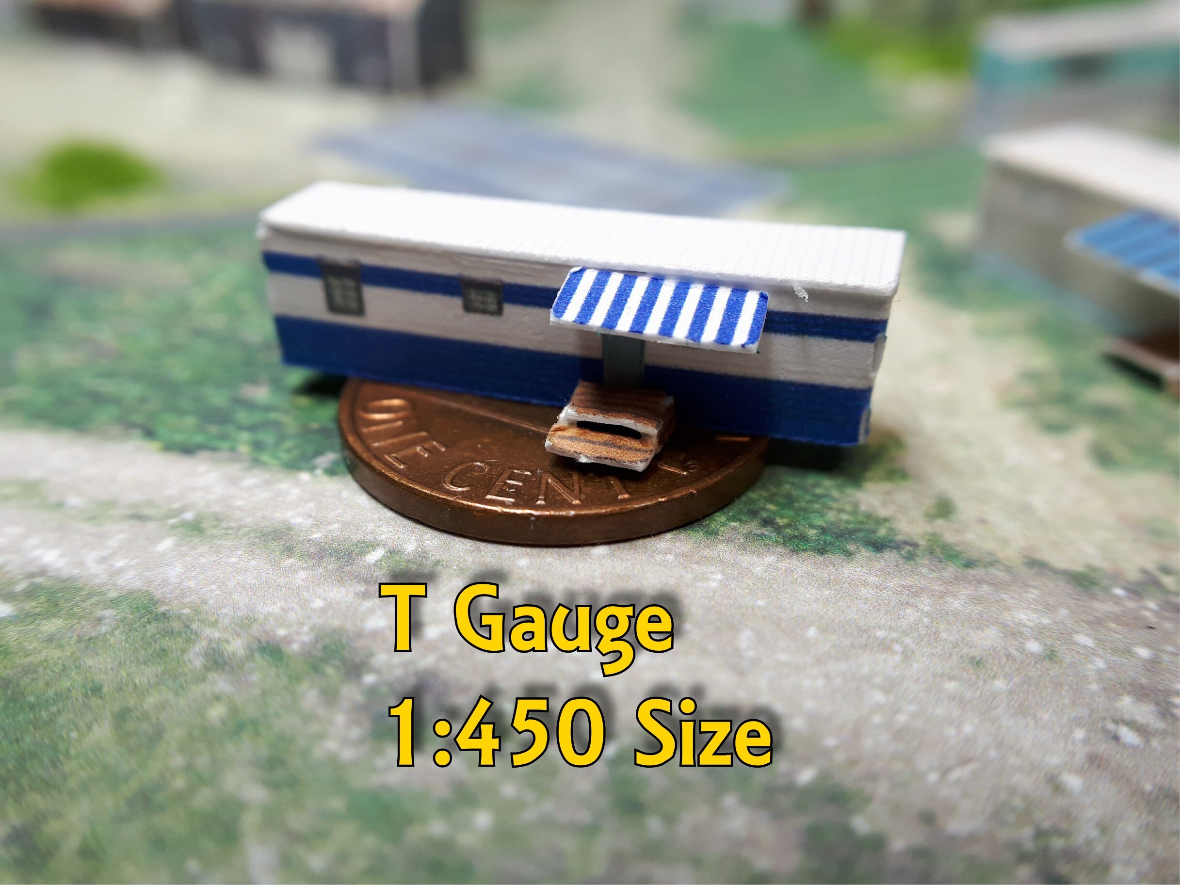 Paper Model Mobile Home Trailer Park Homes Cardstock Kits - Model ...